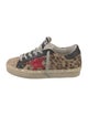 Golden Goose Ponyhair Animal Print Sneakers