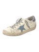 Golden Goose Leather Glitter Accents Sneakers