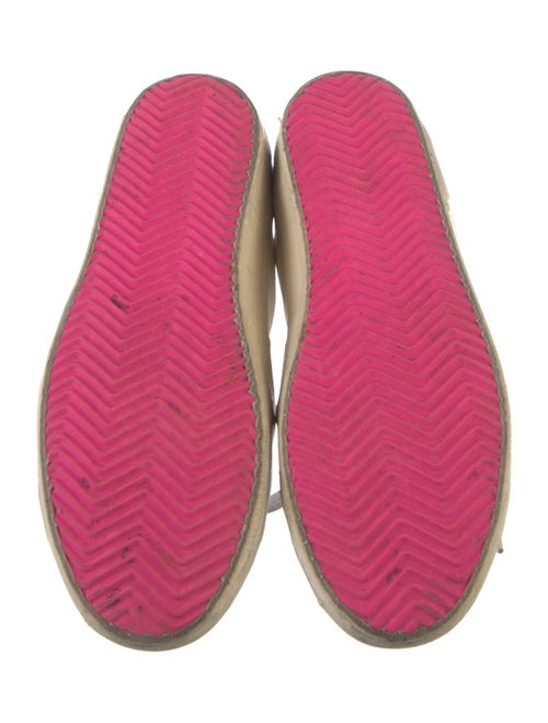 Golden Goose Leather Glitter Accents Sneakers