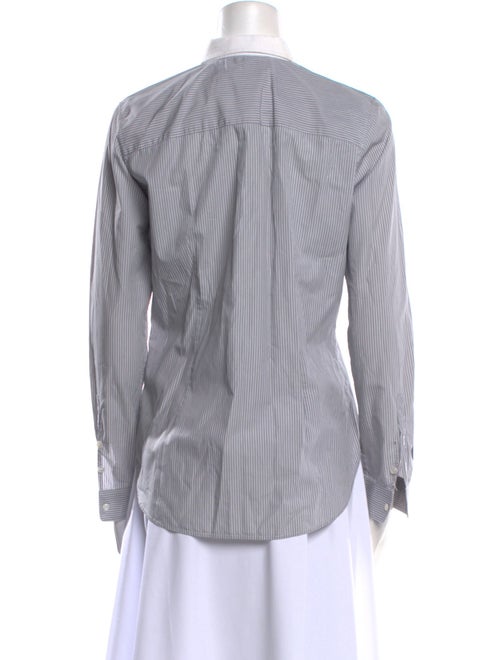Golden Goose Striped Long Sleeve Button-Up Top