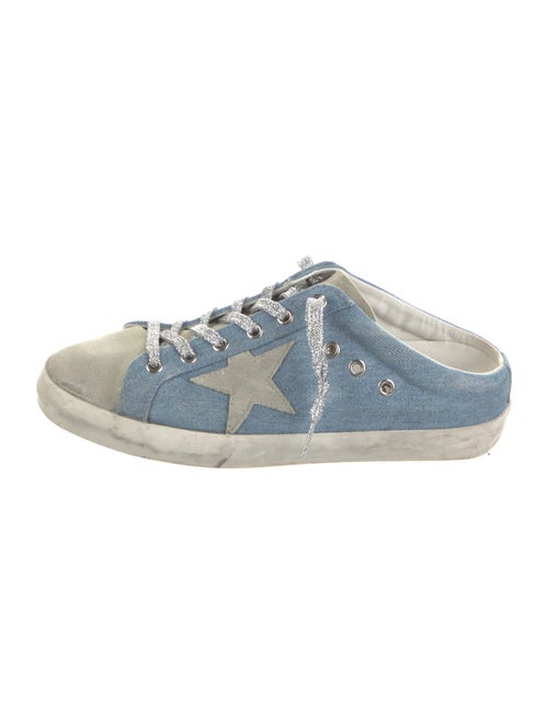 Golden Goose Denim Distressed Accents Sneakers