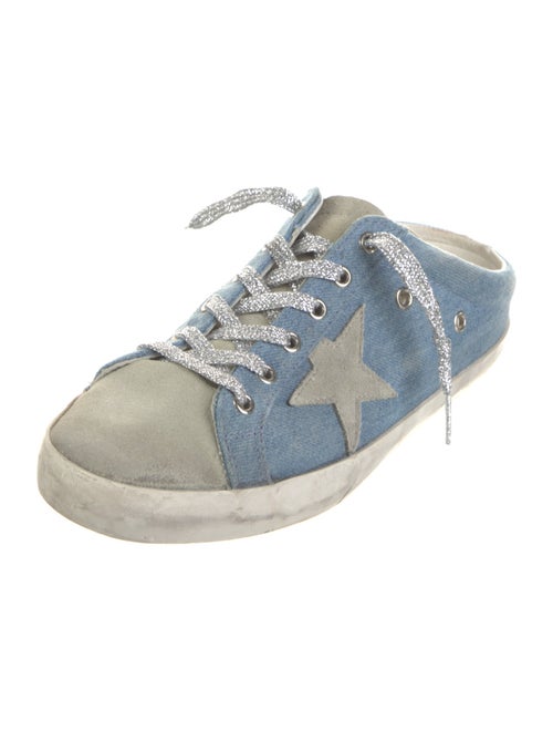 Golden Goose Denim Distressed Accents Sneakers