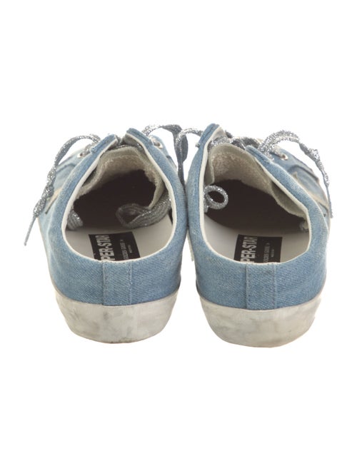 Golden Goose Denim Distressed Accents Sneakers