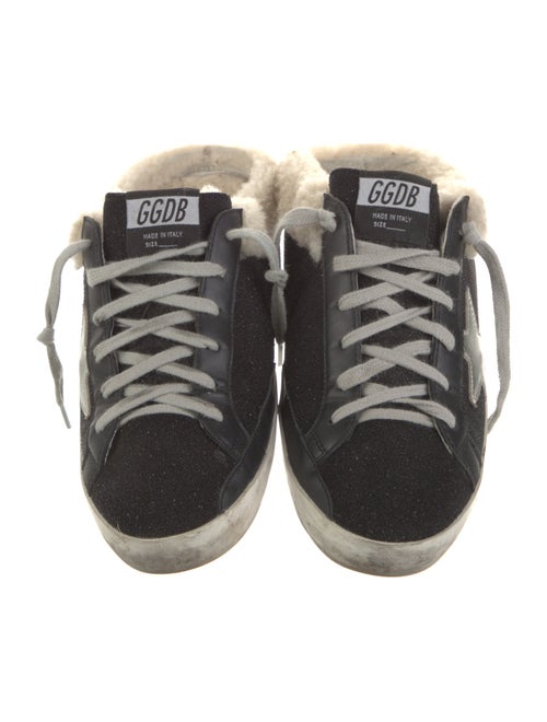 Golden Goose Glitter Fur Trim Sneakers