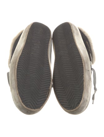 Golden Goose Glitter Fur Trim Sneakers