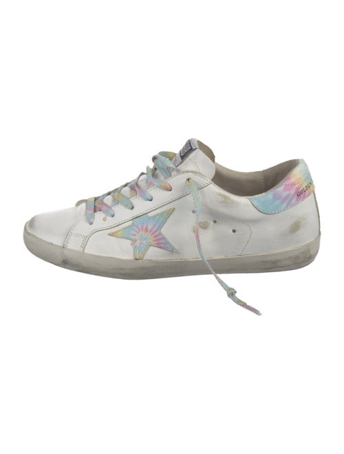 Golden Goose Leather Distressed Accents Sneakers