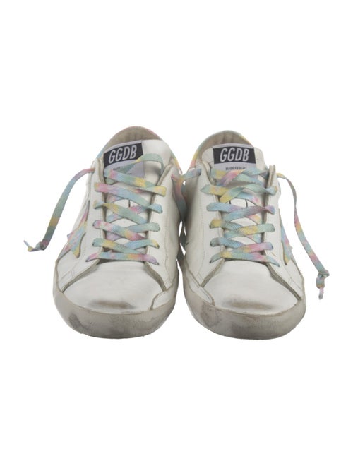 Golden Goose Leather Distressed Accents Sneakers
