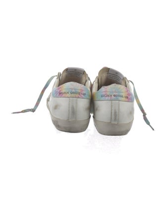 Golden Goose Leather Distressed Accents Sneakers