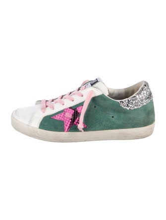 Golden Goose Suede Printed Sneakers