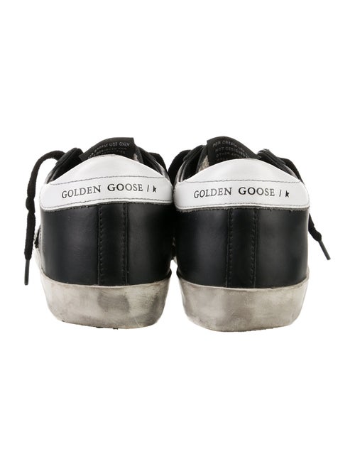 Golden Goose Leather Graphic Print Sneakers