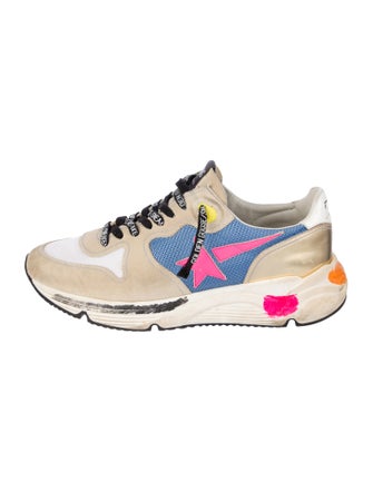 Golden Goose Suede Printed Athletic Sneakers