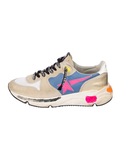 Golden Goose Suede Printed Athletic Sneakers