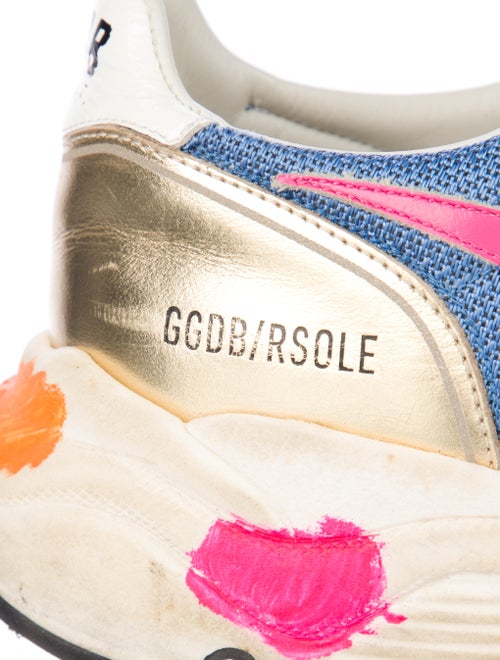 Golden Goose Suede Printed Athletic Sneakers