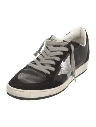 Golden Goose Leather Printed Sneakers