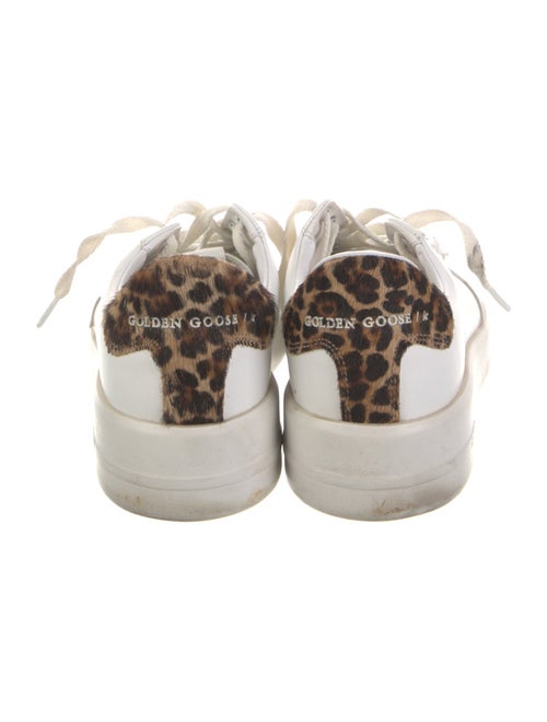 Golden Goose Leather Fur Trim Sneakers