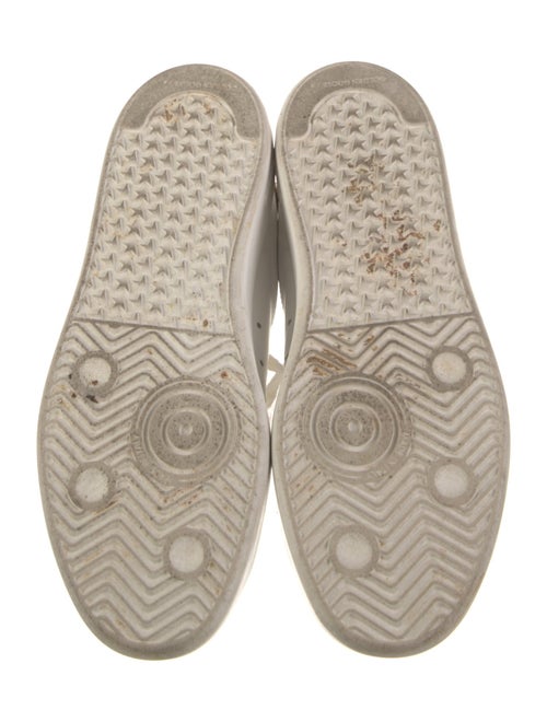 Golden Goose Leather Fur Trim Sneakers