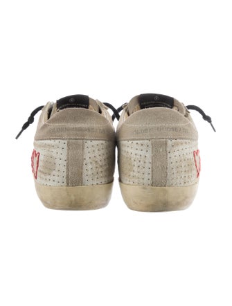 Golden Goose Suede Distressed Accents Sneakers