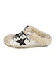 Golden Goose Leather Glitter Accents Sneakers