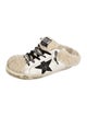 Golden Goose Leather Glitter Accents Sneakers