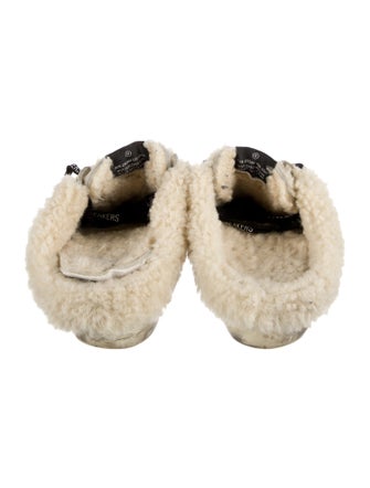 Golden Goose Leather Glitter Accents Sneakers