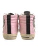 Golden Goose Leather Colorblock Pattern Sneakers