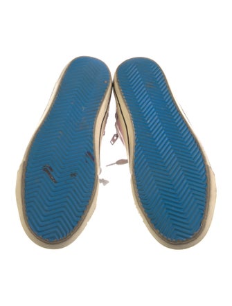 Golden Goose Leather Colorblock Pattern Sneakers