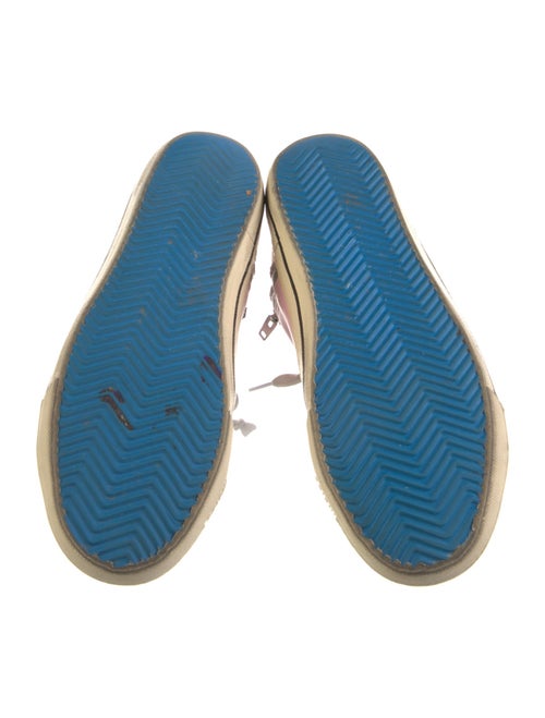 Golden Goose Leather Colorblock Pattern Sneakers