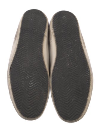 Golden Goose Leather Printed Sneakers