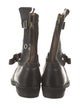 Golden Goose Leather Braided Accents Moto Boots
