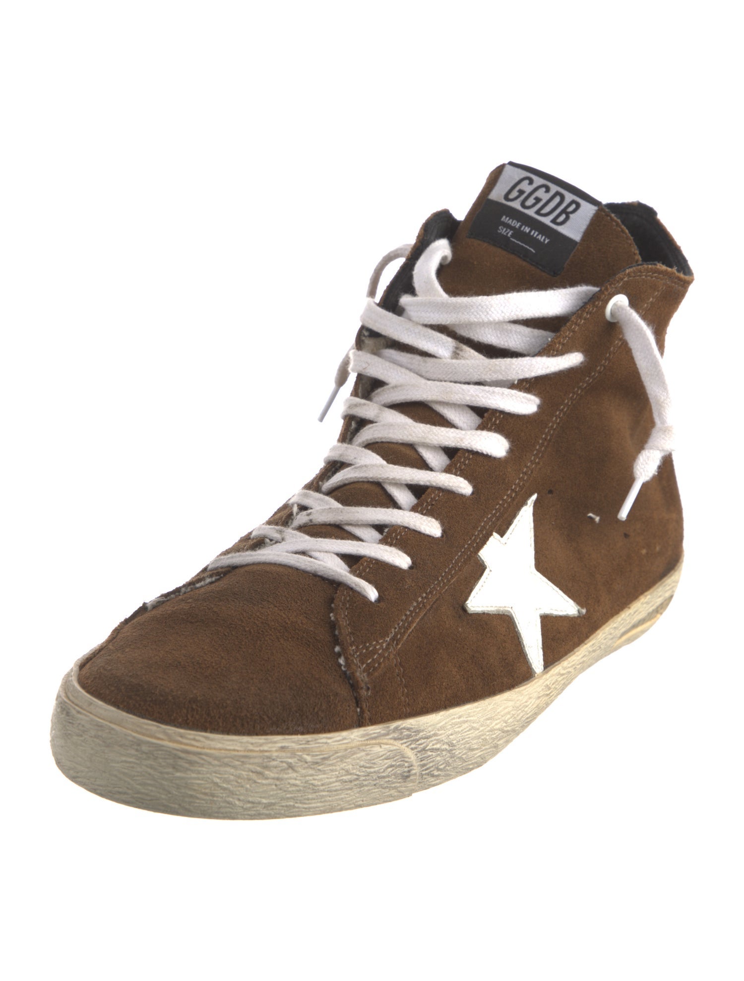 Golden Goose Suede Distressed Accents Sneakers
