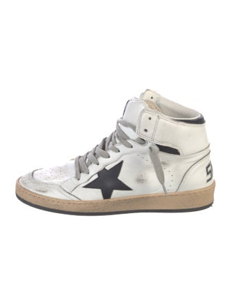 Golden Goose Leather Distressed Accents Sneakers
