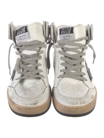 Golden Goose Leather Distressed Accents Sneakers