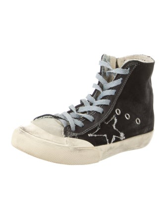Golden Goose Canvas Colorblock Pattern Sneakers