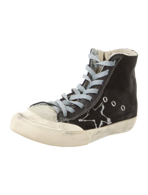 Golden Goose Canvas Colorblock Pattern Sneakers