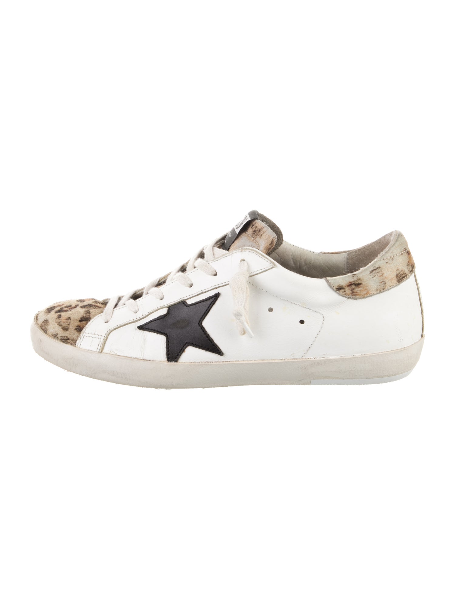 Golden Goose Ponyhair Animal Print Sneakers