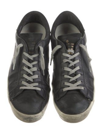 Golden Goose Leather Distressed Accents Sneakers