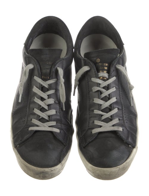 Golden Goose Leather Distressed Accents Sneakers