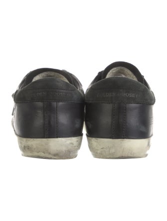 Golden Goose Leather Distressed Accents Sneakers