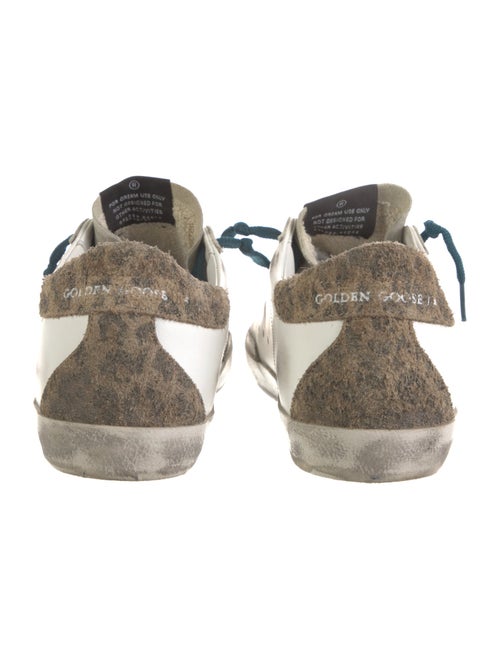 Golden Goose Leather Colorblock Pattern Sneakers