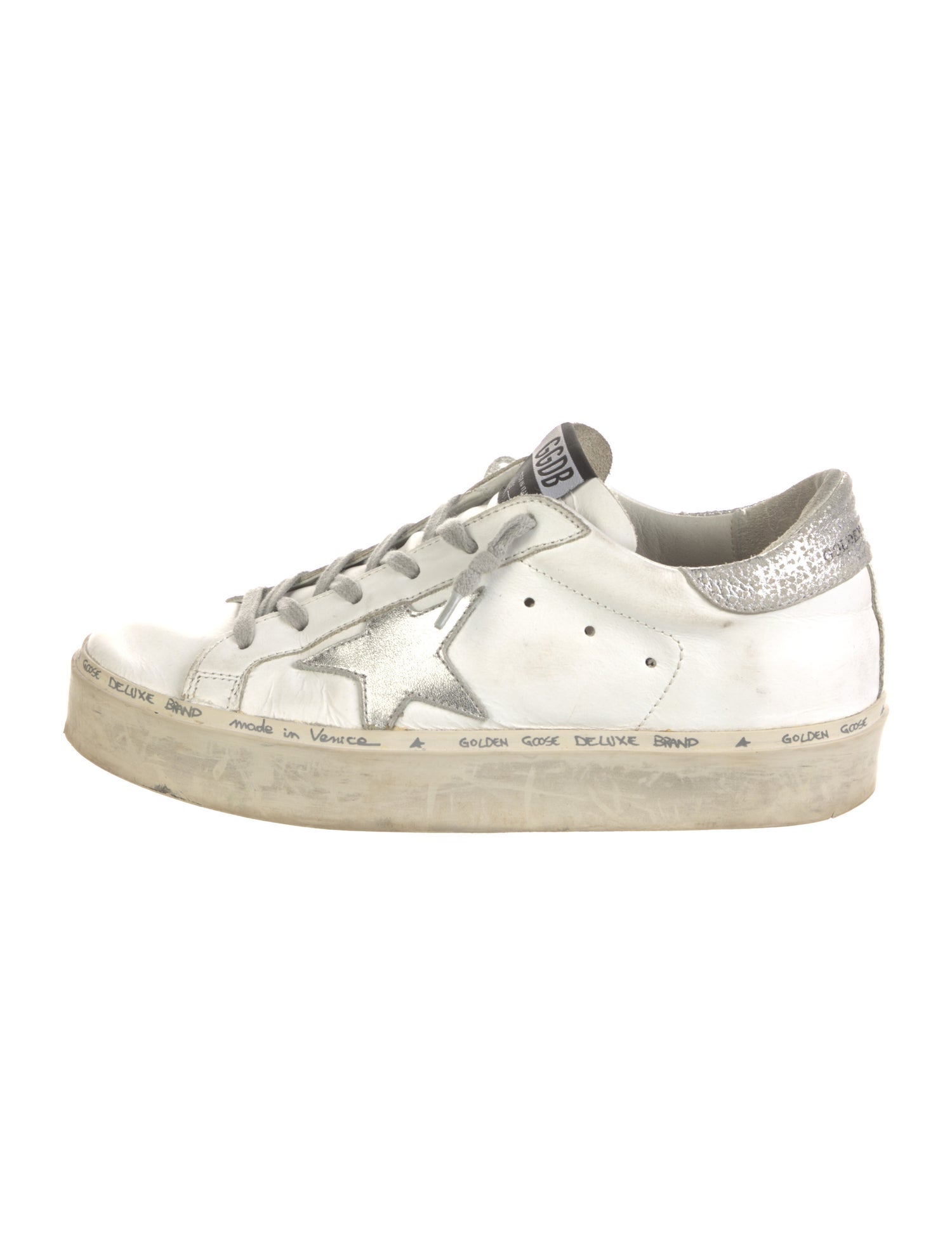 Golden Goose Leather Distressed Accents Sneakers