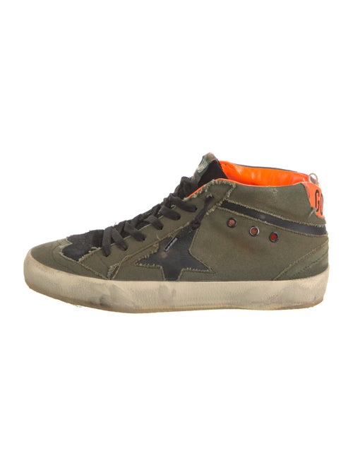 Golden Goose Canvas Printed Sneakers