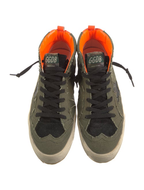 Golden Goose Canvas Printed Sneakers