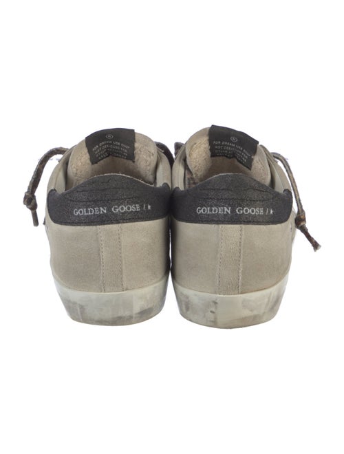 Golden Goose Suede Glitter Accents Sneakers