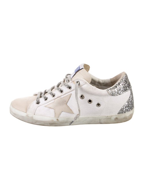 Golden Goose Canvas Colorblock Pattern Sneakers