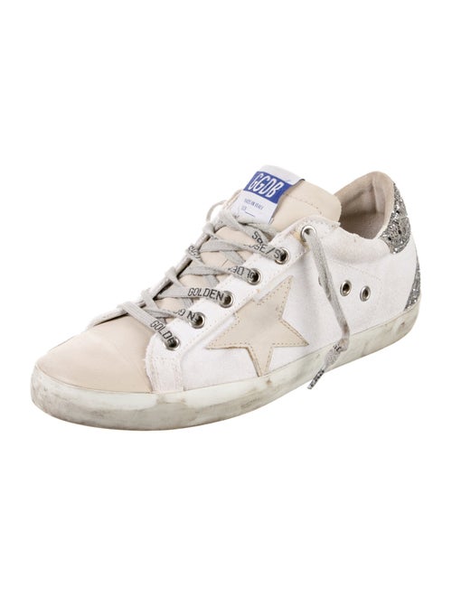 Golden Goose Canvas Colorblock Pattern Sneakers