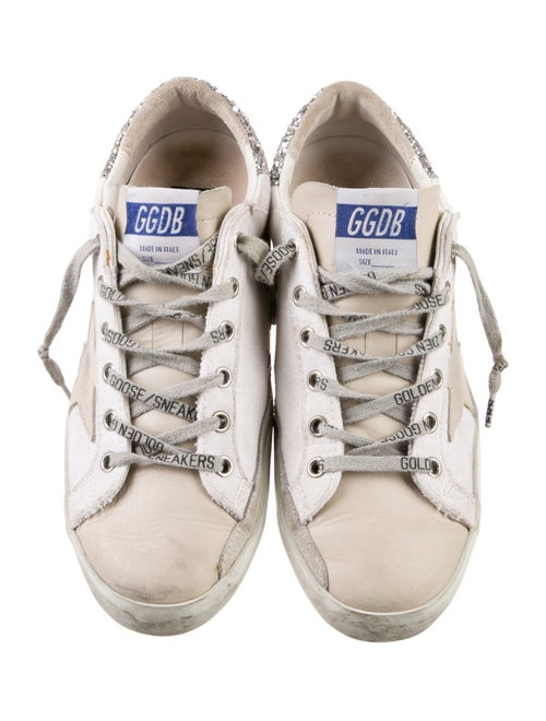 Golden Goose Canvas Colorblock Pattern Sneakers