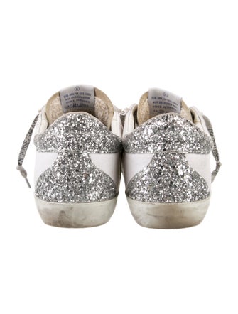 Golden Goose Canvas Colorblock Pattern Sneakers