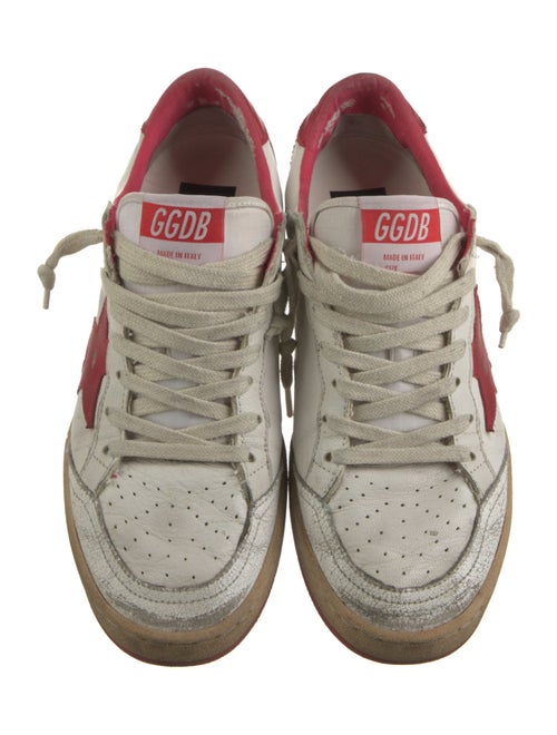 Golden Goose Leather Printed Sneakers