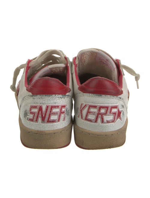 Golden Goose Leather Printed Sneakers