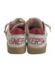 Golden Goose Leather Printed Sneakers